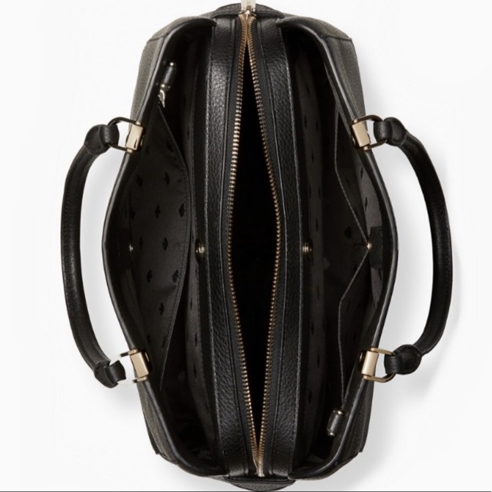 Kate Spade Leila Medium Satchel Black - Picture 4 of 13